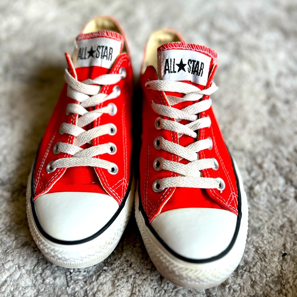 Red Low Chucks